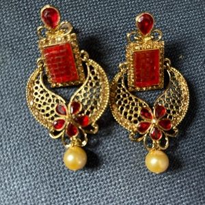 Beautiful red earrings